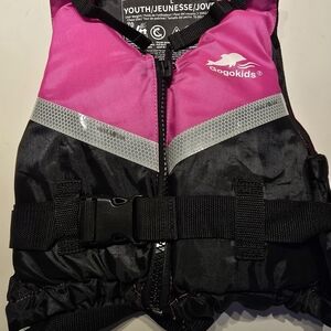 GOGO Kids Pink and Black Life Vest